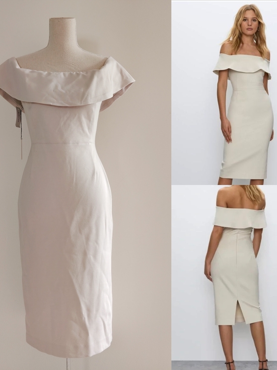Babaton Dresses & Skirts - NWT Babaton Off Shoulder Sheath Midi Dress Aritzia
